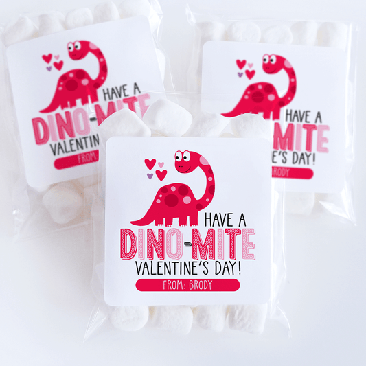 Dino-Mite Valentine's Day Sticker