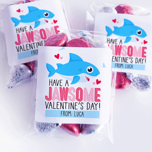Shark Valentine's Day Stickers